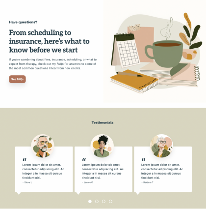 Therapy Client Branding & Web Ideation